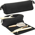 Travel Essential Storage Bag: Black Hair Care Tools Travel Bag, Curling Iron and Straightener Tools Storage Bag, 1 Piece