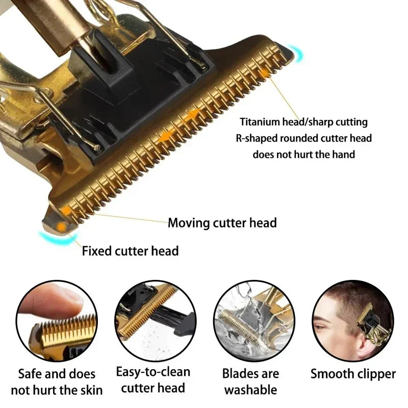 Professional Hair Clipper - Rechargeable Cordless