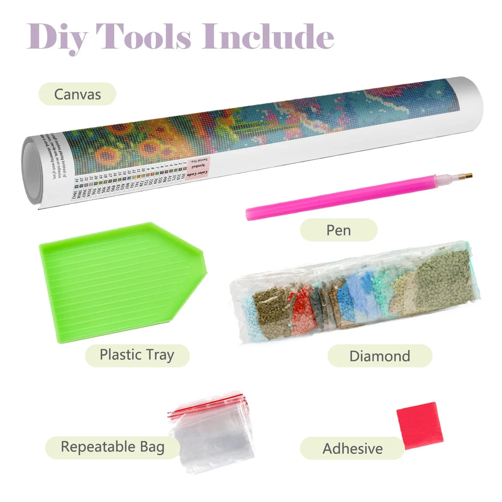 Diamond Painting Kit 5D DIY T-The-Apothecary-Diaries Anime Diamond Handmade Art Children's gift