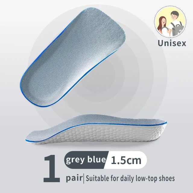 1 pair of Halloween decorations 1.5/2.5/3.5 cm arch support height increase insole elastic lift men's and women's insoles