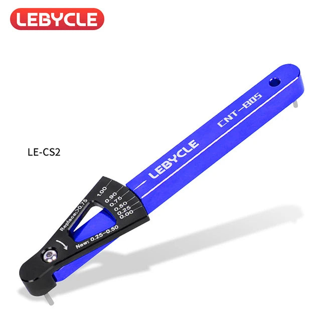 LEBYCLE 6 Colors Bicycle Chain Wear Indicator Tool Chain Links Checker MTB Road Bike Aluminum Alloy Repair Accurate Tools