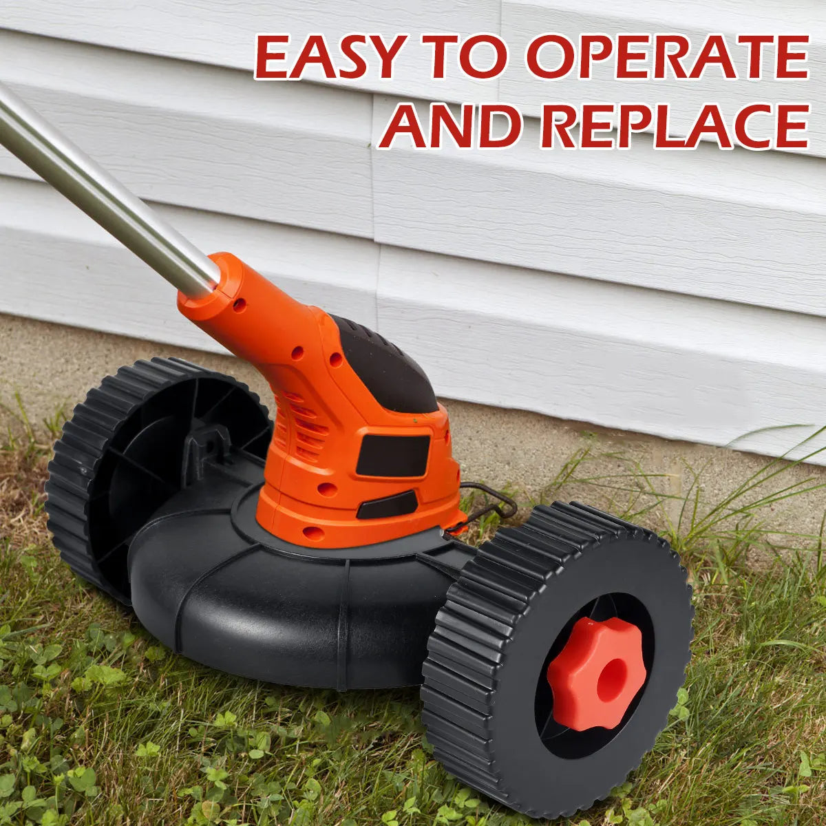 Lawn Mower Accessories Lawn Mower Auxiliary Wheel Support Wheel Adjustable Removable Lawn Mower Head Attachment