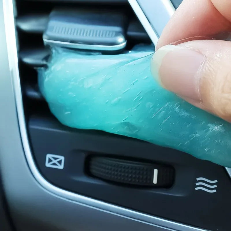 Car Cleaning Gel Reusable Sticky Putty for Air Vent & Dashboard Dust Removal Cleaning Gel  Interior Detail Keyboard Electronics