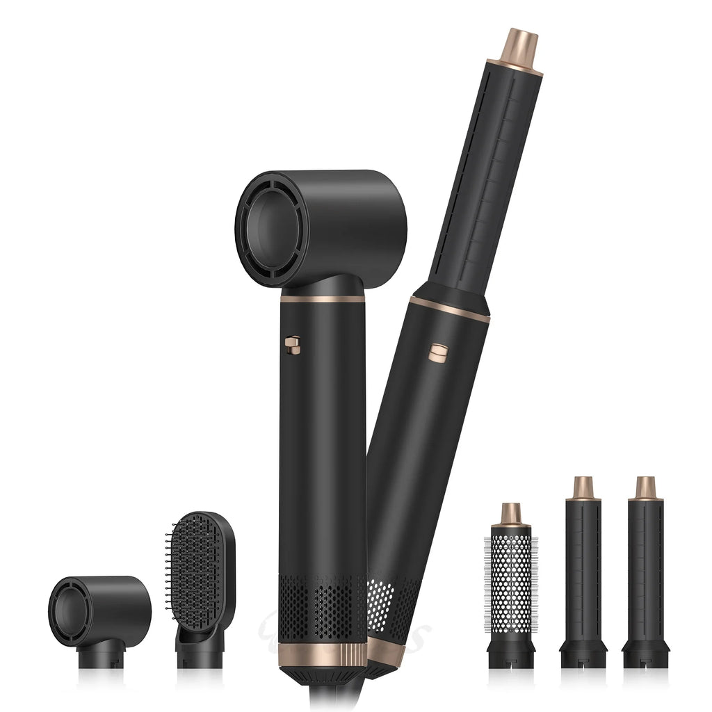 Hot Air Brush Styler - 5-in-1 1000W Ionic