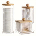 3Pack Cotton Swab Racks, Bathroom Dispenser, Cotton Ball Storage Box, Cotton Swabs, Cotton Round Pads and Floss Picks