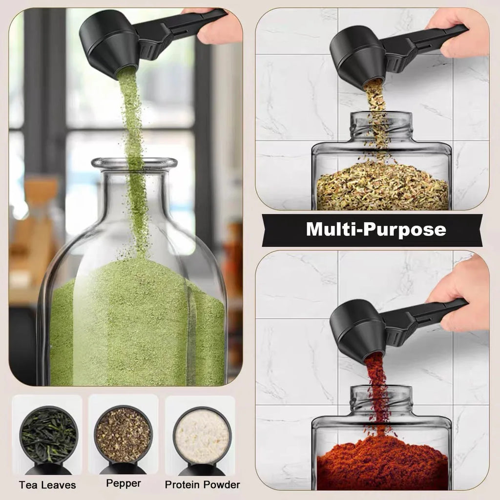 Coffee Scoop & Funnel for Reusable K Cup Refillable Coffee Pods,2TBSP Mess-Free, Easy Slide Scoop for Ground Coffee,