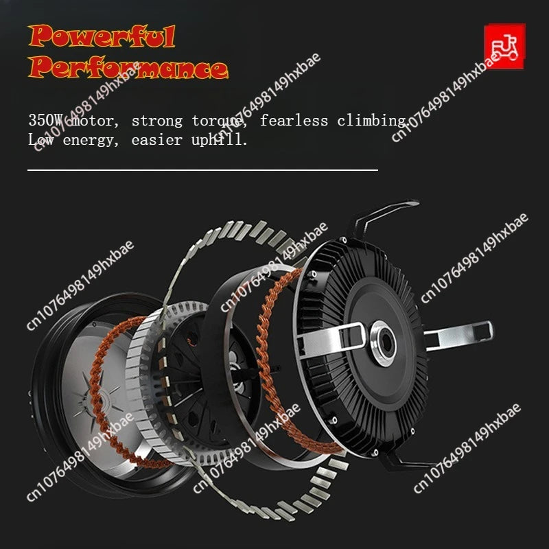 Electric vehicle 350W 30KM/h two-wheeled electric bicycle fashionable and convenient lightweight