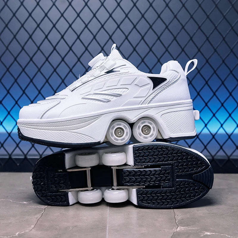 Roller Skates Four-wheeled Retractable Roller Skates Kids Gifts 2026 New Big Four-wheeled Teenagers Roller Skates Waterproof
