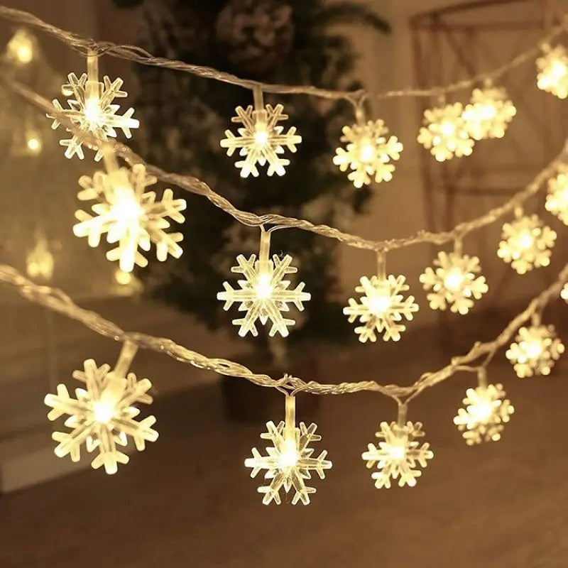 Valentine's Day Snowflake LED String Lights Easter LED Fairy Light Wedding Party Garland Holiday Decoration Lighting Strips