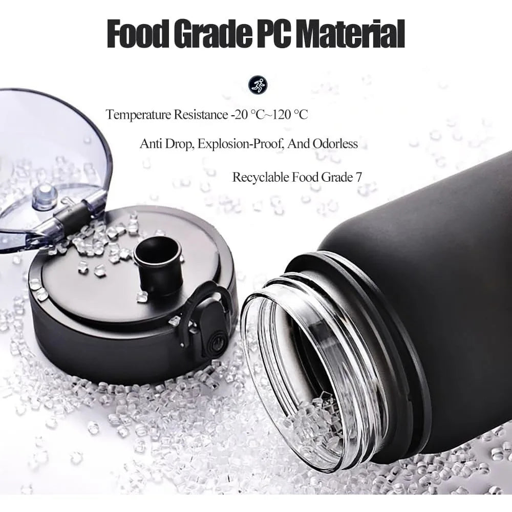 34 oz Large Drinking Water Bottle, Leakproof BPA Free Plastic Water Bottle with Locking Cap for Gym Outdoor Sports Cycling