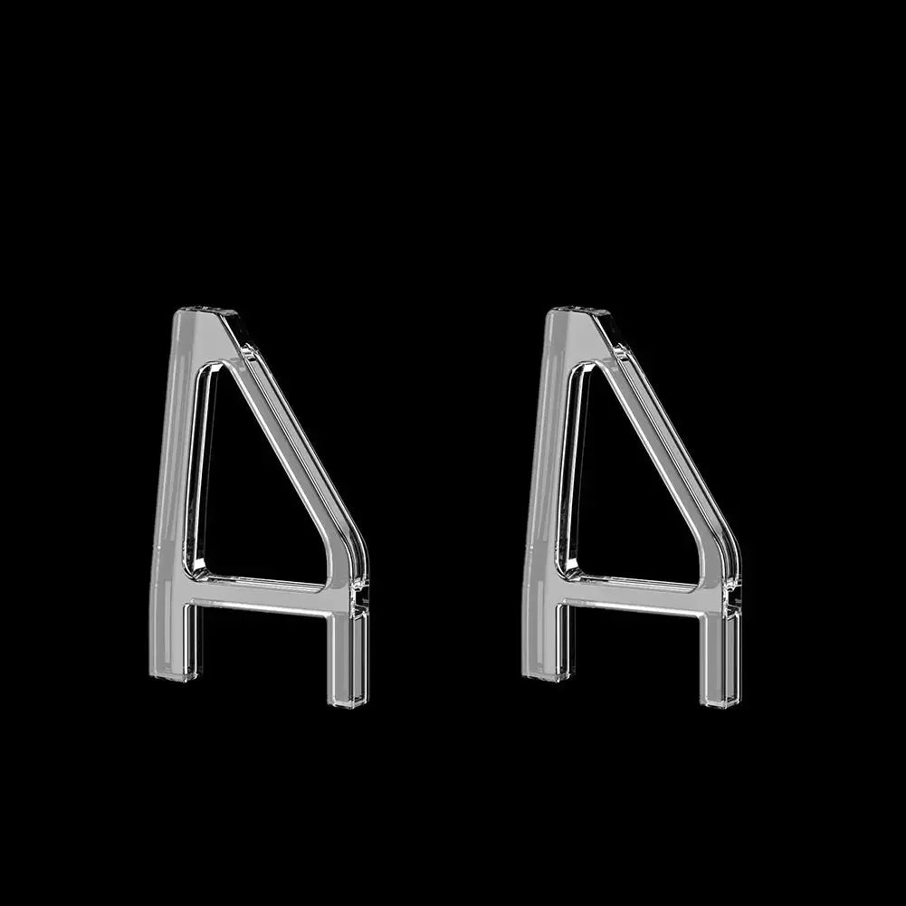 2Pcs Transparent Horizontal Stand For PS5 Slim / Pro Acrylic Triangle Base Holder Support Storage Stand for PS5 Slim Accessories
