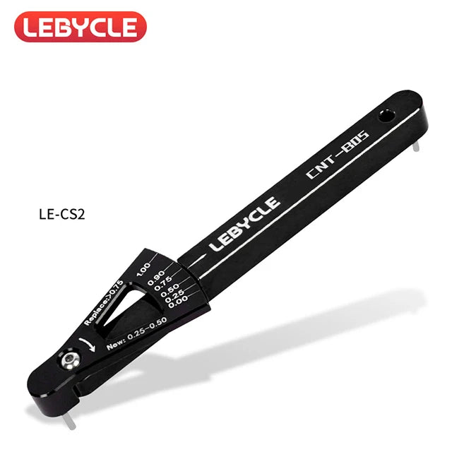 LEBYCLE 6 Colors Bicycle Chain Wear Indicator Tool Chain Links Checker MTB Road Bike Aluminum Alloy Repair Accurate Tools