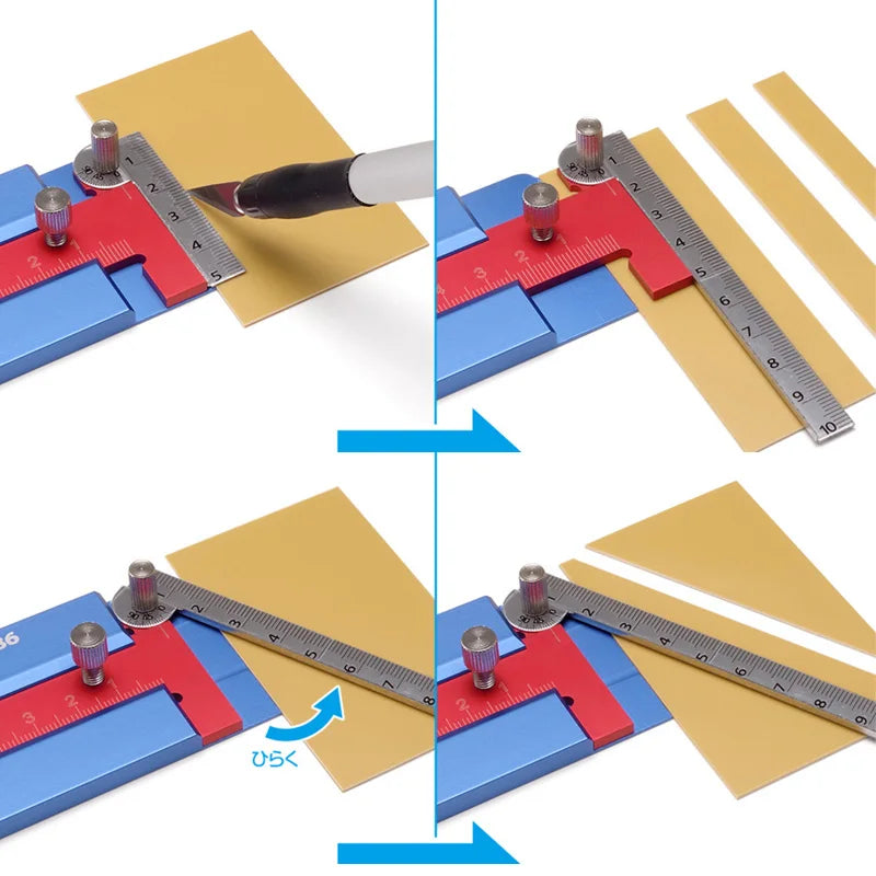 Hobby Model building tools Angle activity Gauge Sliding T-Square Plywood cutting aids For model DIY making