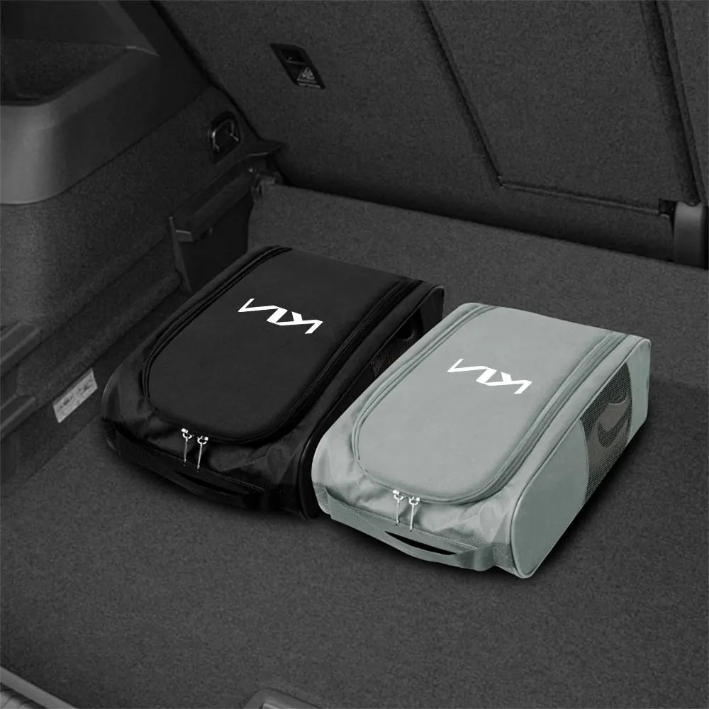 1PCS Car Logo Sneaker Storage Bag Travel Outing Shoe Storage Tool Car Accessories For KIA Rio Ceed Sportage Cerato Soul Sorento