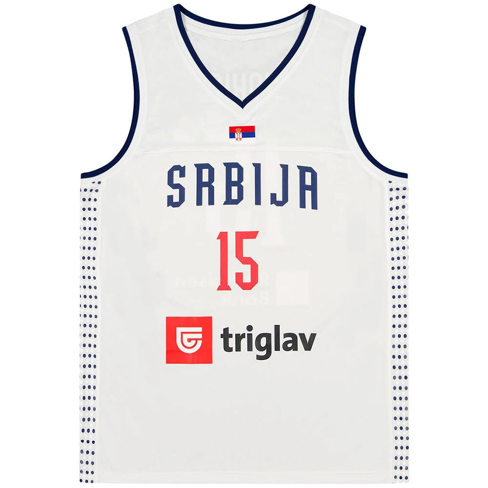Basketball jerseys 2024 Srbija 15 Jokic jersey Sewing embroidery Cheap High Quality Outdoor sportswear navy blue White fashion