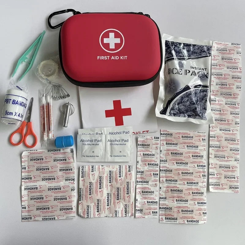 Outdoor Family Convenient First Aid Kit PU Waterproof Medical Kit Car First Aid Kit Epidemic Prevention Life Saving Kit