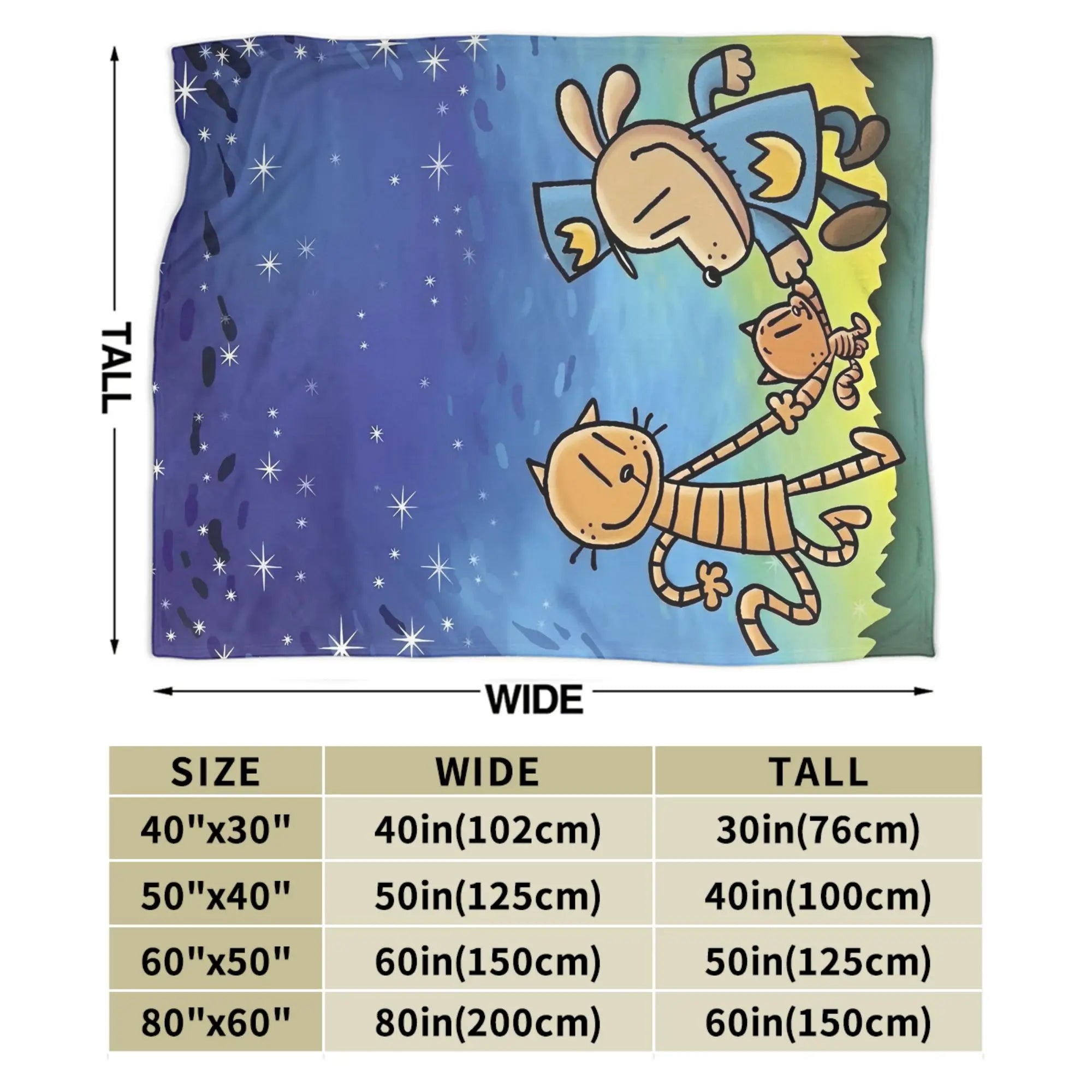 Dog Man Dogman Movie Comic Blanket Cartoon Flannel Vintage Warm Throw Blanket for Coverlet Spring/Autumn