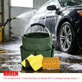 1Set Car Wash Kit: Foldable Tool Bucket, Thick Sponge Wipe, Microfiber Absorbent Towel, Household Auto Cleaning Accessory
