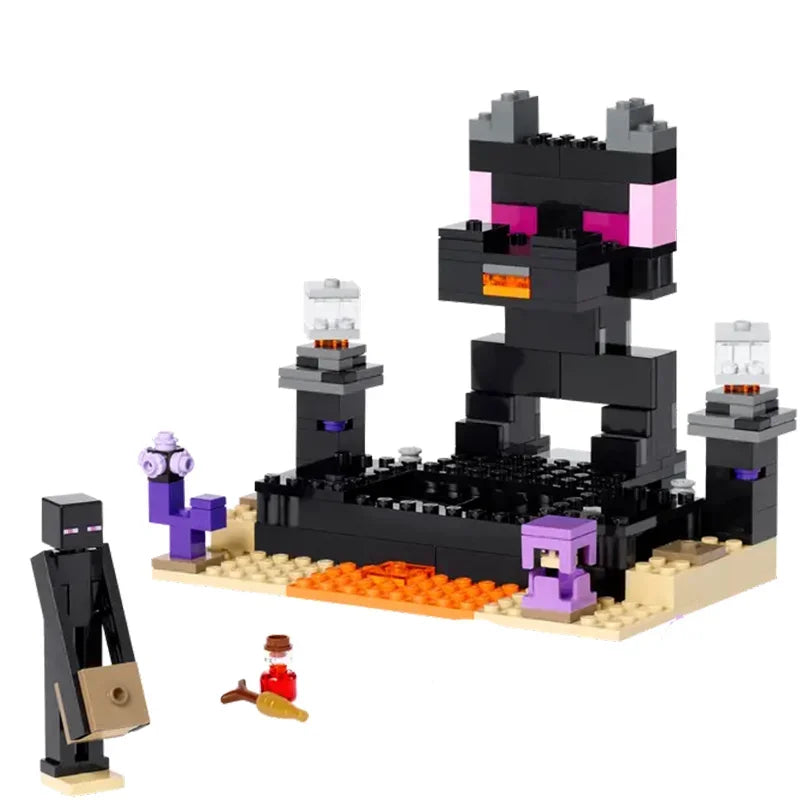 Compatible MOC Sets MOC World Series Building Blocks The End Arena Enderman Children's Holiday Gifts Assembling Toys 21242