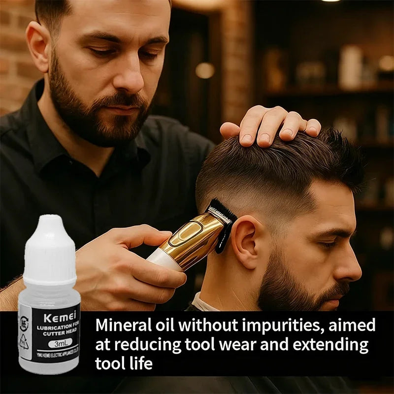 Kemei Shaver & Clipper Maintenance Oil – Anti-Rust Lubricant for KM-2299, KM-809A & More