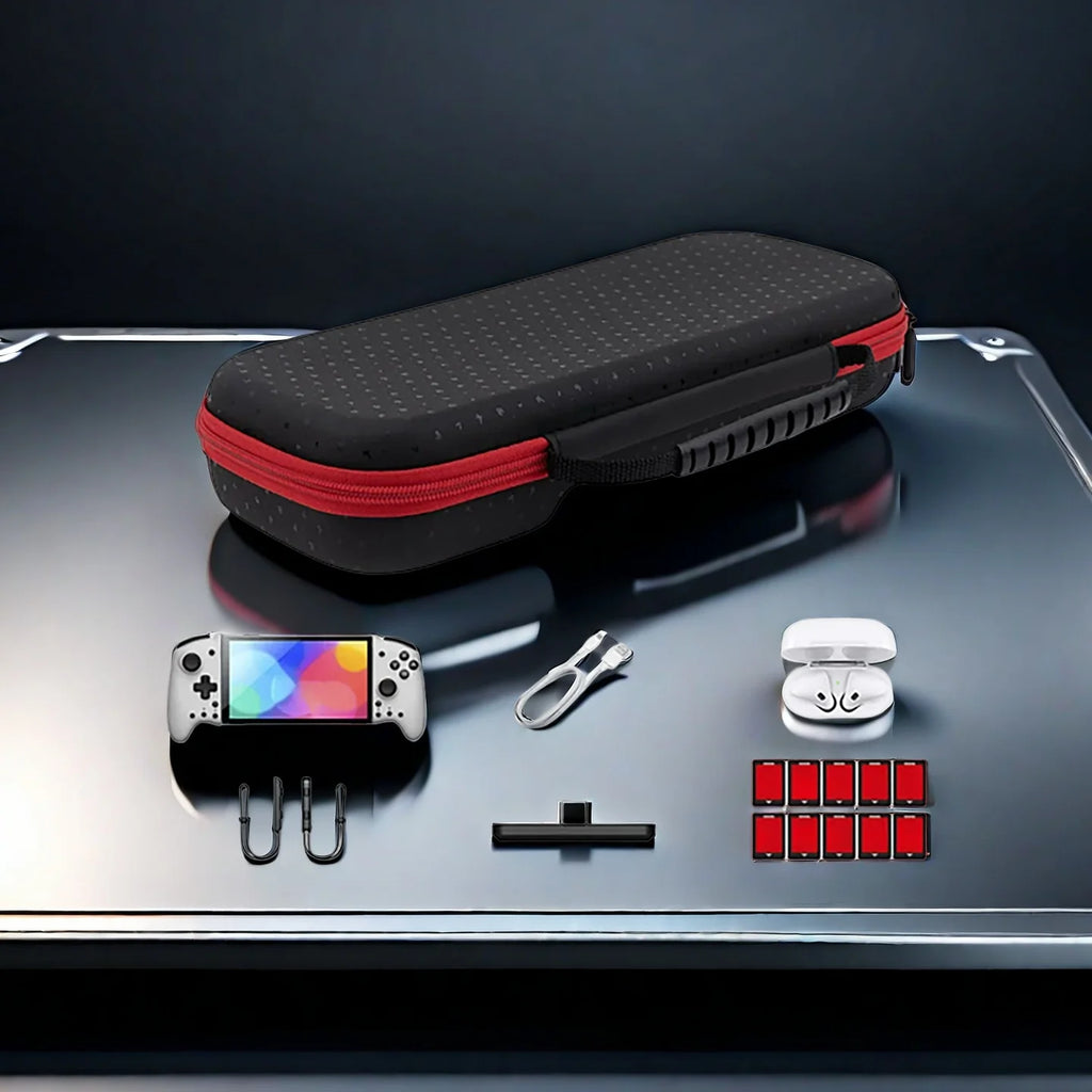 For Switch Hori Split Pad Pro Controller Carrying Case Storage Bag Gamepad Protection Box Travel Pouch Game Card Slot