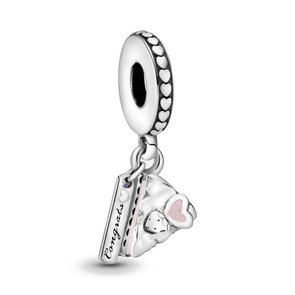 Hot Sale 925 Silver Plane Passport Donut Speedboat Motorbike TV Charm Bead Diy Fit Original Pandent Charms Bracelet Jewelry