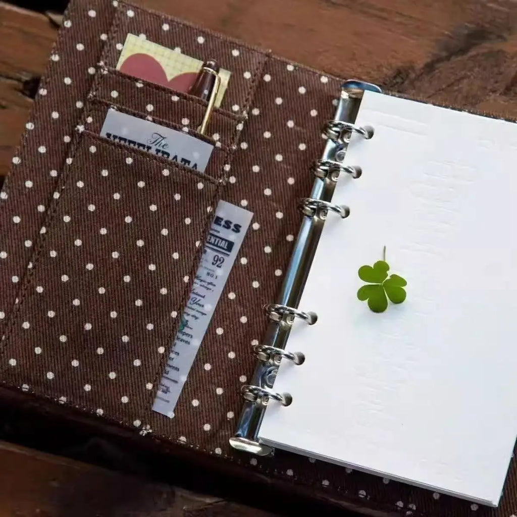 Korean Kpop Notebook Journals Diary A6 Loose Leaf Hand Ledger Notebook Notepad Portable Y2k Cute Stationery Gift School Supplies