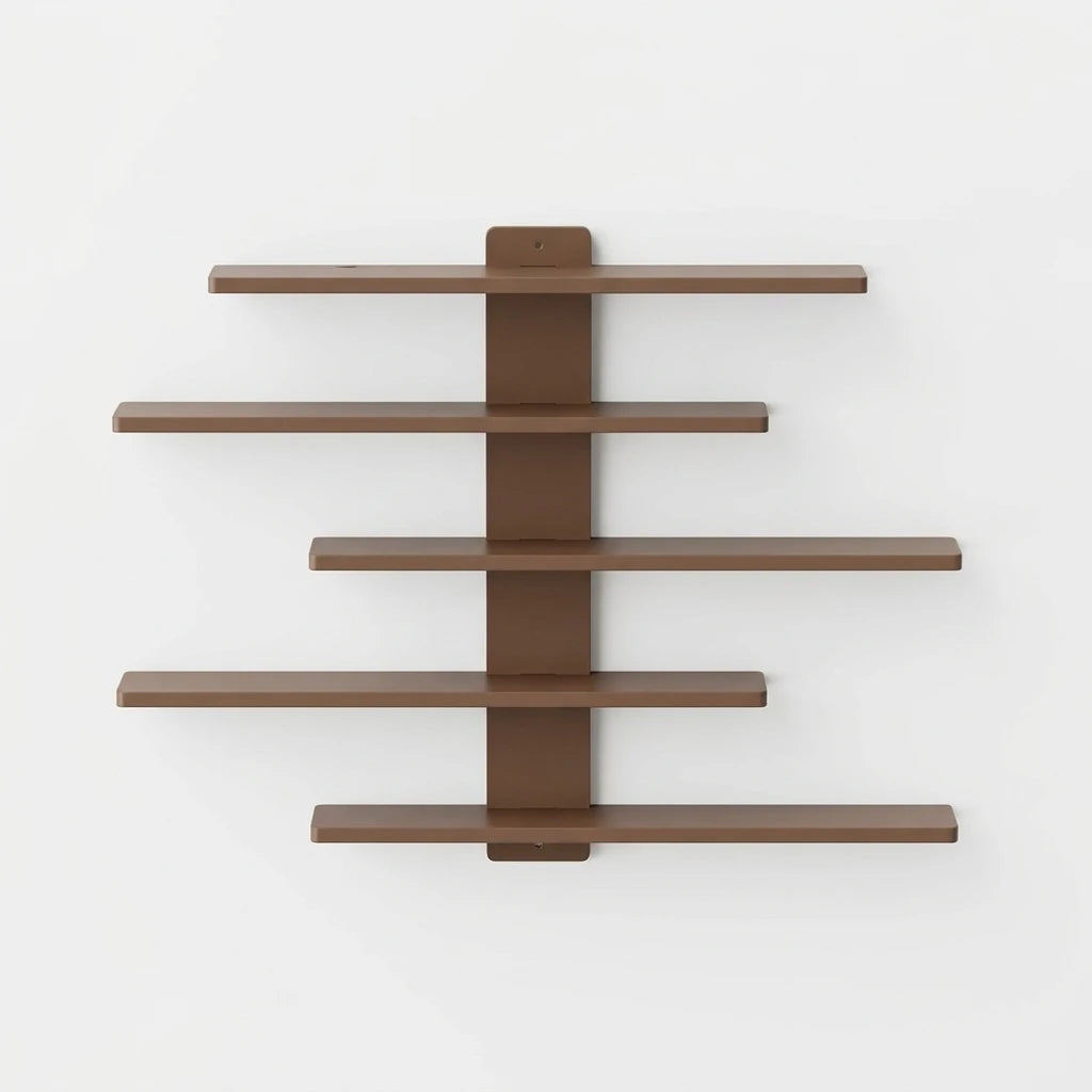 Lightweight Wall-Mounted 5-Tier Display Shelf for Building Block Figures - Large Capacity, Easy Install Blind Box Organizer Rack