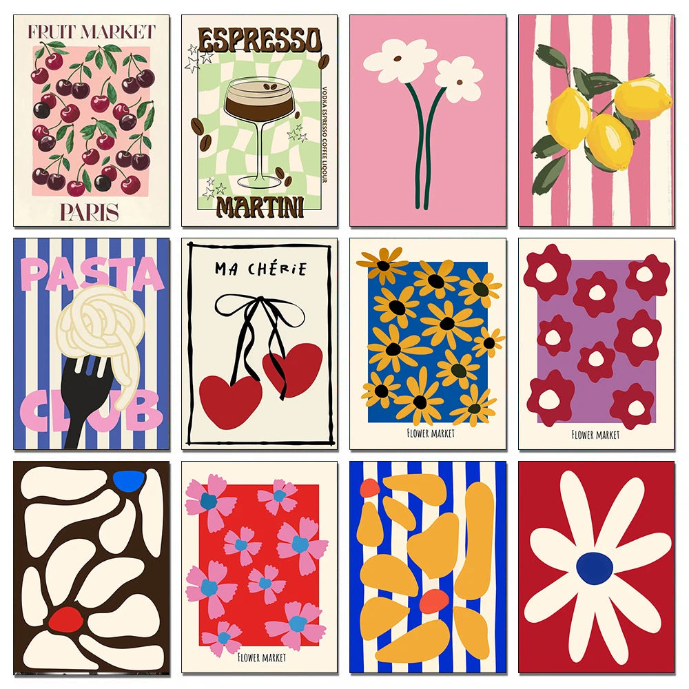 DIY Diamond Painting Kits Modern Designs Fruit Flowers Abstract Picture Full Drill Mosaic Embroidery Craft Gift for Adults Kids