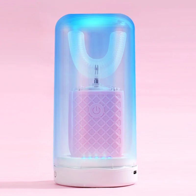360° U-Shaped Electric Toothbrush – Rechargeable Sonic Auto Toothbrush for Adults & Kids