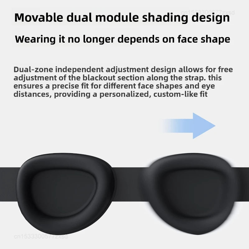 Dreamlight 3D Contoured Sleep Eye Mask – Blackout, Adjustable & Travel-Friendly