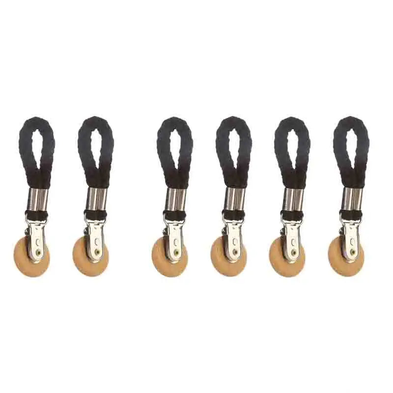 1-6 PCS Towel Clip Woven Rope Hanging Clip No-Drill Portable Multifunctional Metal Storage Clip Household Bathroom Towel Clip