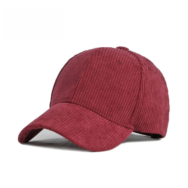 Fashion Baseball Caps For Men Women Autumn Winter Solid Retro Snapback Hip Hop Hat Unisex Street Adjustable Sun Visor Caps