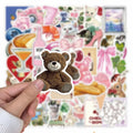 50PCS Aesthetic Pinterest Sticker DIY Diary Phone Case Handmade Scrapbook Aesthetic Stickers
