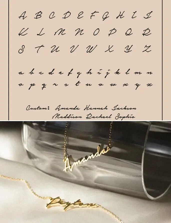 Custom Name Necklace Personalized Golden Choker Stainless Steel Necklaces For Women Man Customized Jewelry Couple Gift
