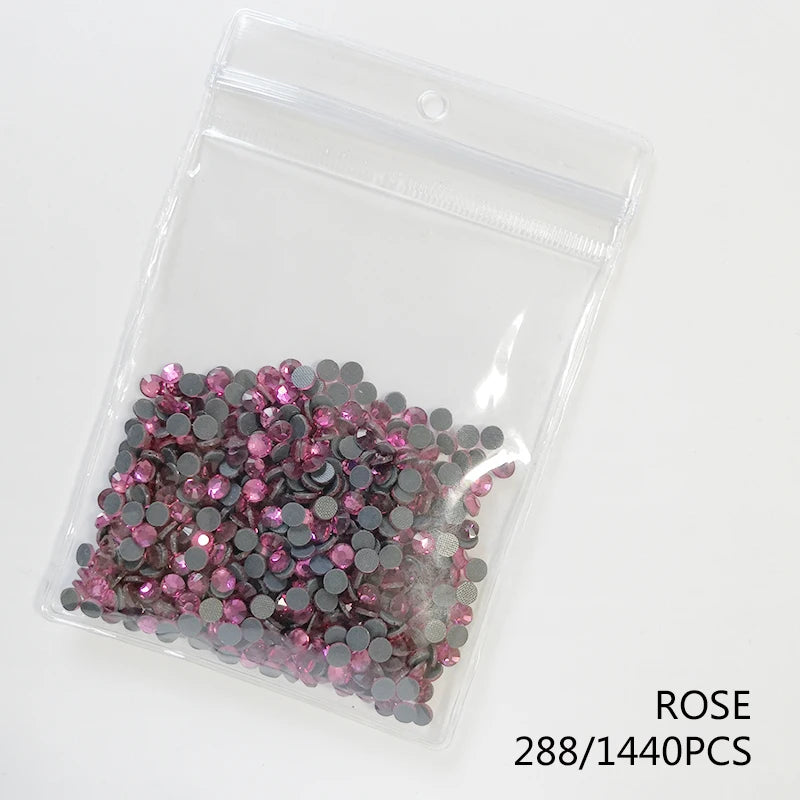 High Quality Glass Clear Hotfix Rhinestone  SS4-SS30 Hot Fix Rhinestones for Clothes Decorations DIY Wedding Dress Rhinestones
