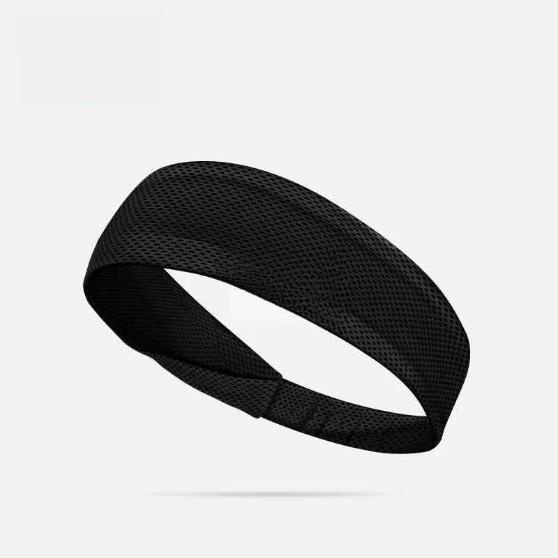 Summer Sport Headband Breathable Fitness Sweatband Non Slip Elastic Tennis Headband Sweat Wicking Lightweight Running Hairband