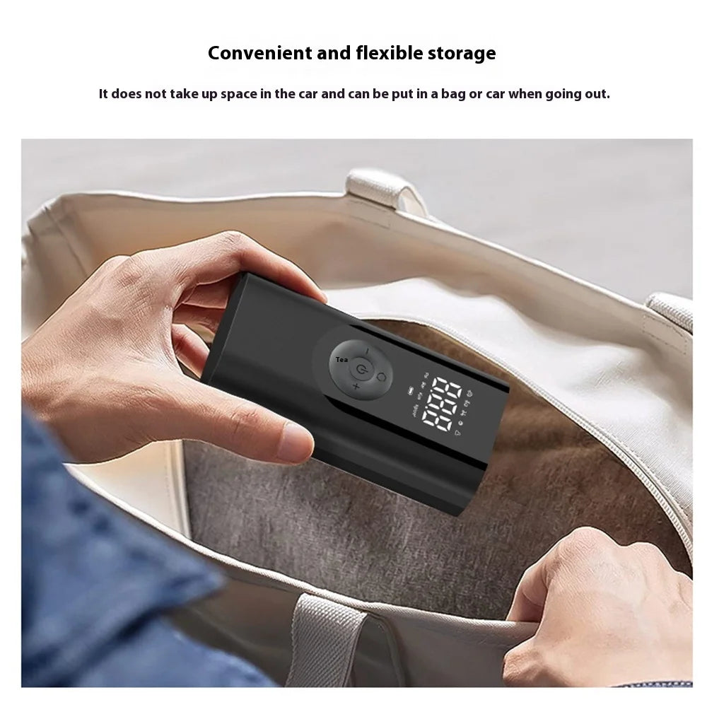 Portable Tire Inflator Rechargeable Electric Inflator for Car Bicycle Digital Air Compressor Football Ball Inflator Pump