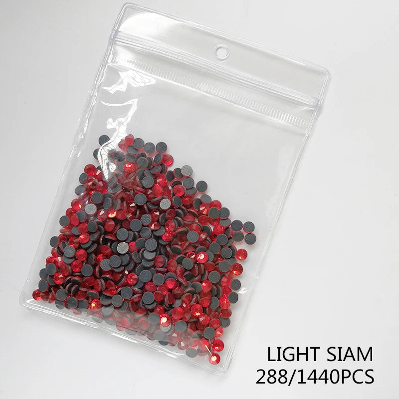 High Quality Glass Clear Hotfix Rhinestone  SS4-SS30 Hot Fix Rhinestones for Clothes Decorations DIY Wedding Dress Rhinestones