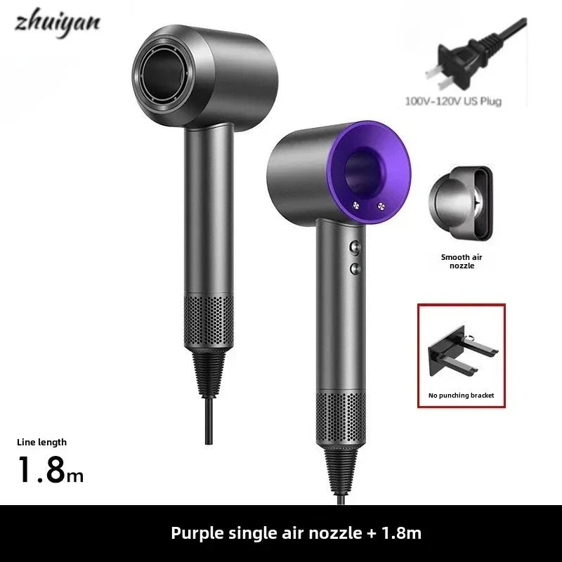 2026 Wall-Mounted Leafless Hair Dryer – Negative Ion, Salon-Grade, Home & Travel