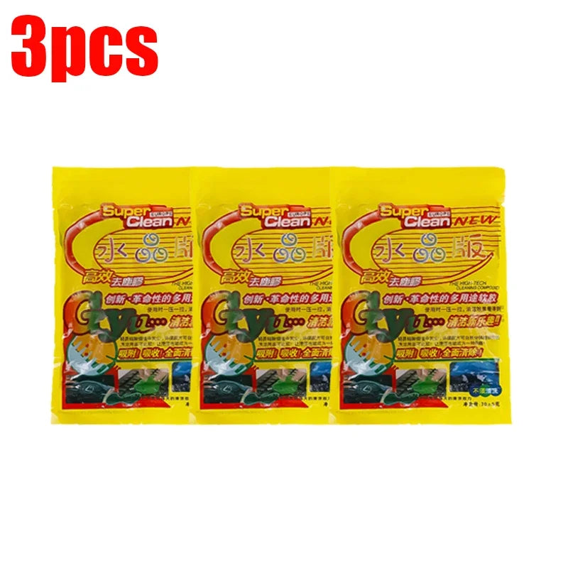 Car Cleaning Gel Reusable Sticky Putty for Air Vent & Dashboard Dust Removal Cleaning Gel  Interior Detail Keyboard Electronics