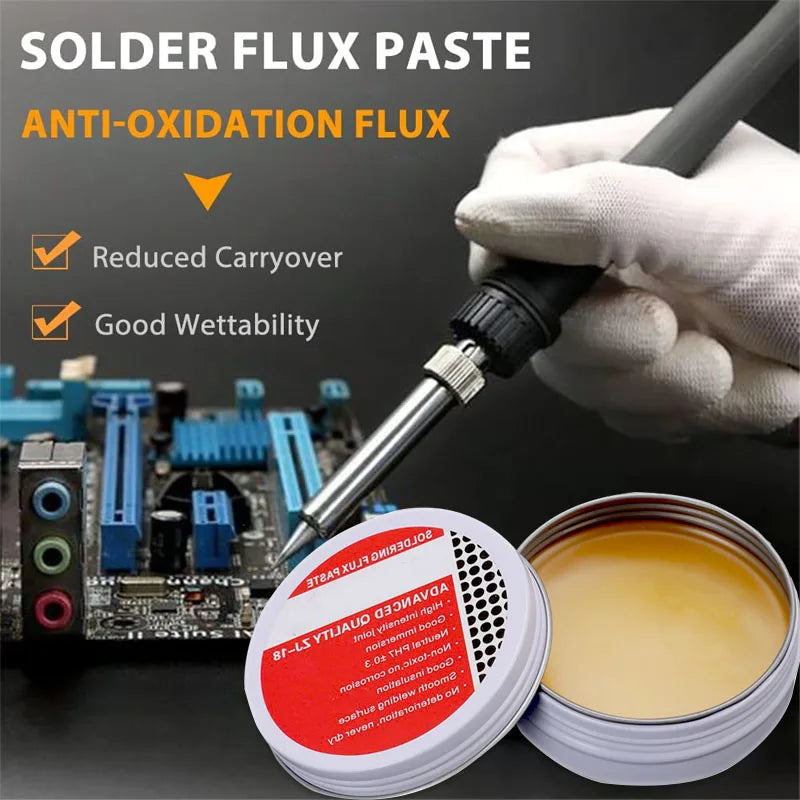 30g/50g/100g Solder Paste Rosin Flux No Clean for Electronics - Lead-free Welding Flux for Circuit Boards & Iron Repair