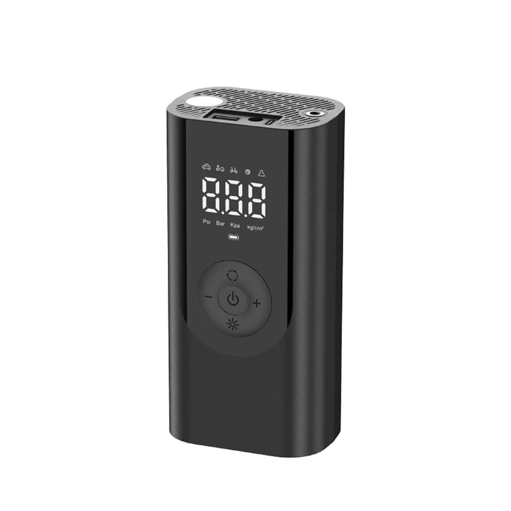 Portable Tire Inflator Rechargeable Electric Inflator for Car Bicycle Digital Air Compressor Football Ball Inflator Pump
