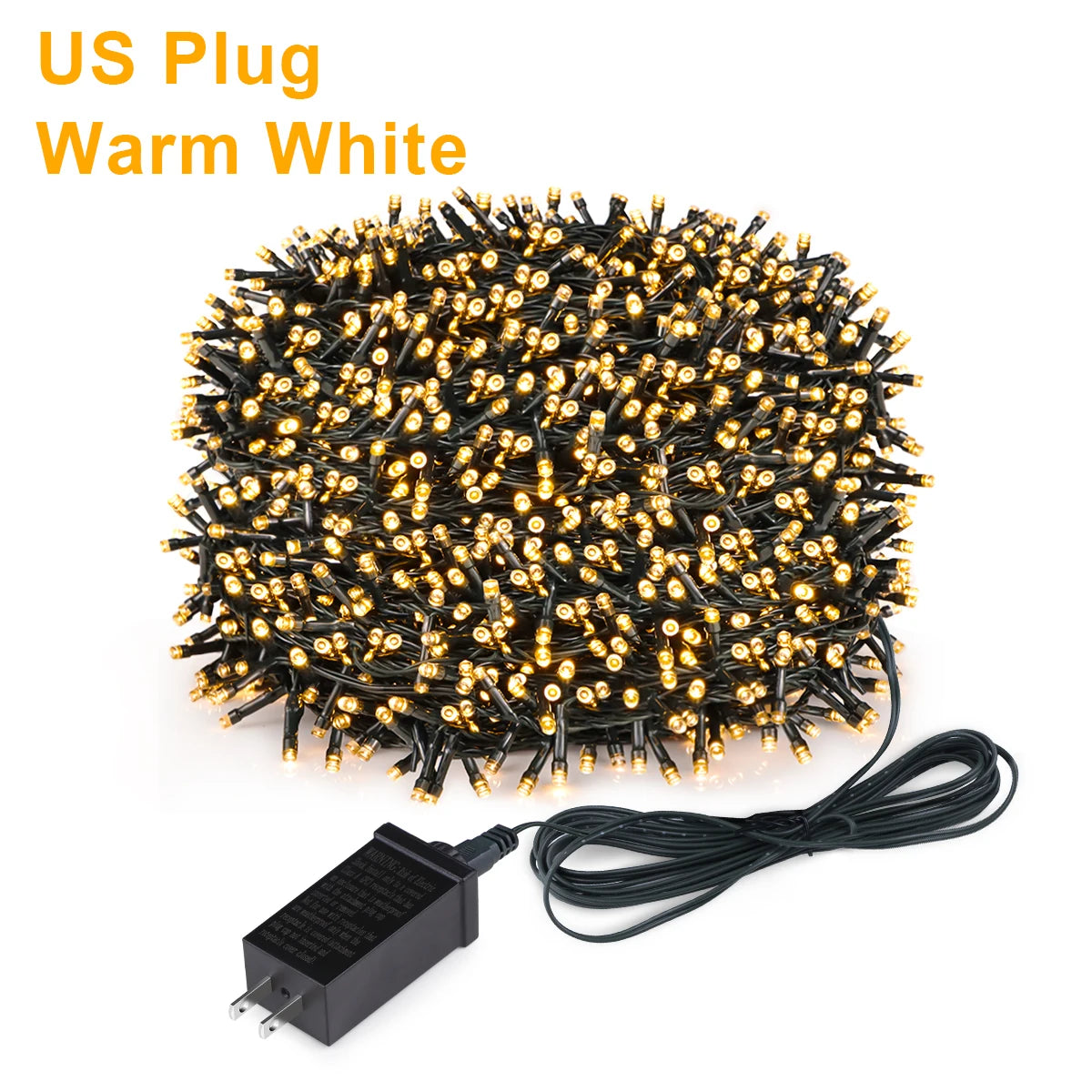 2025 New Year Decoration LED Christmas Light White/Warm/RGB Waterproof Fairy String Lights for Curtain Wedding Party Lighting