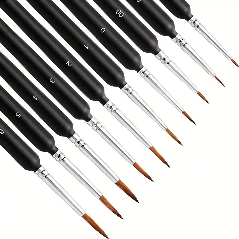10/11/20/22Pcs Fine Detail Paint Brush Miniature Painting Brushes for Mini Paints Brush Set for Acrylic Watercolor Face Nail