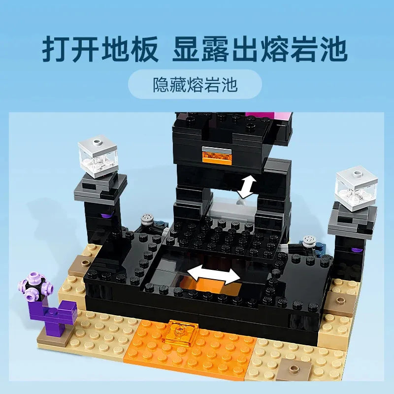 Compatible MOC Sets MOC World Series Building Blocks The End Arena Enderman Children's Holiday Gifts Assembling Toys 21242