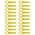 20 Pieces Lawn Mower Replacement Plastic Lawn Mower Blades Plastic Lawn Mower Blades for Many Occasions