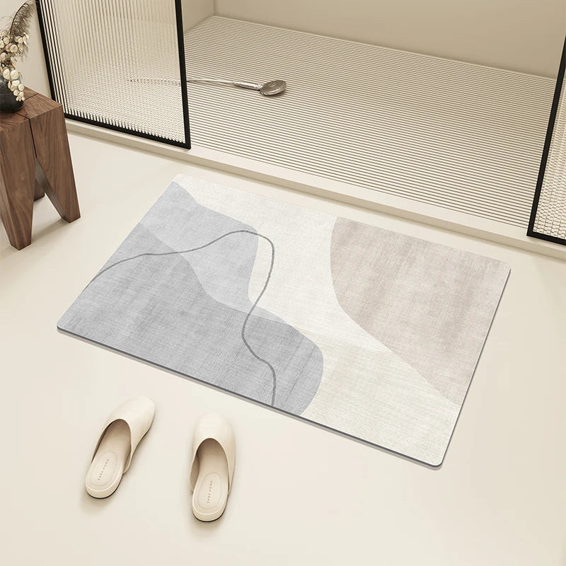 Bath Mat Diatom Mud Absorbent Floor Mats Anti-slip Entrance Doormat Bathroom Carpet Toilet Area Rugs 욕실 바닥 매트 Alfombra De Baño