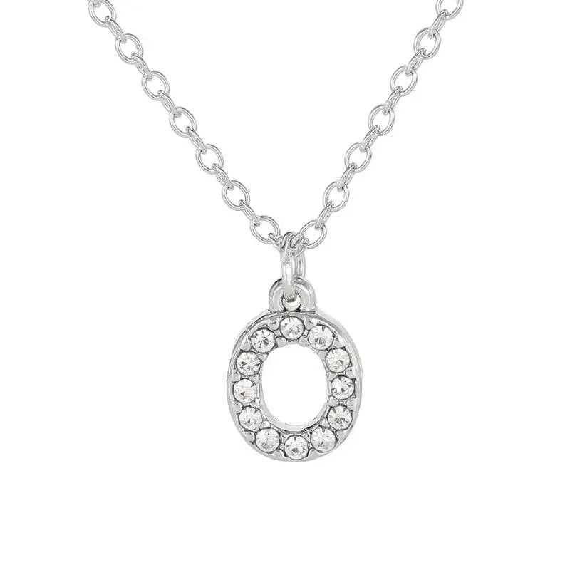 Fashion Shining A-Z Letter Pendant Charm Necklace 26 Initial Alphabet Name Clavicle Chain Party Jewelry Gift