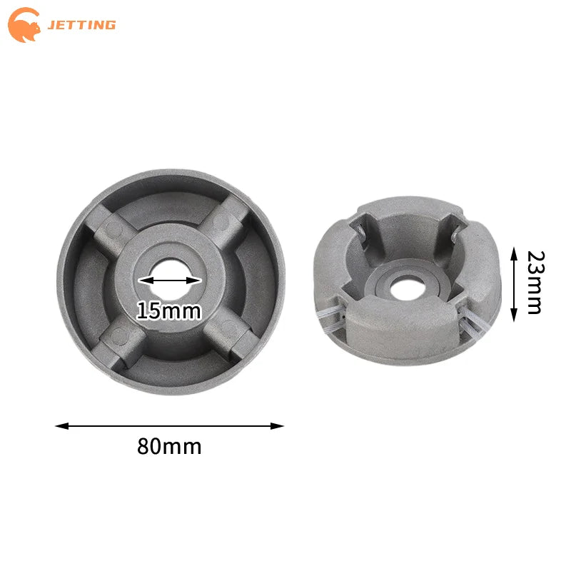 1PCS Aluminum Alloy Lawn Mower Head With Nylon Steel Lawn Mowing Line Lawn Mower Replacement Parts Universal